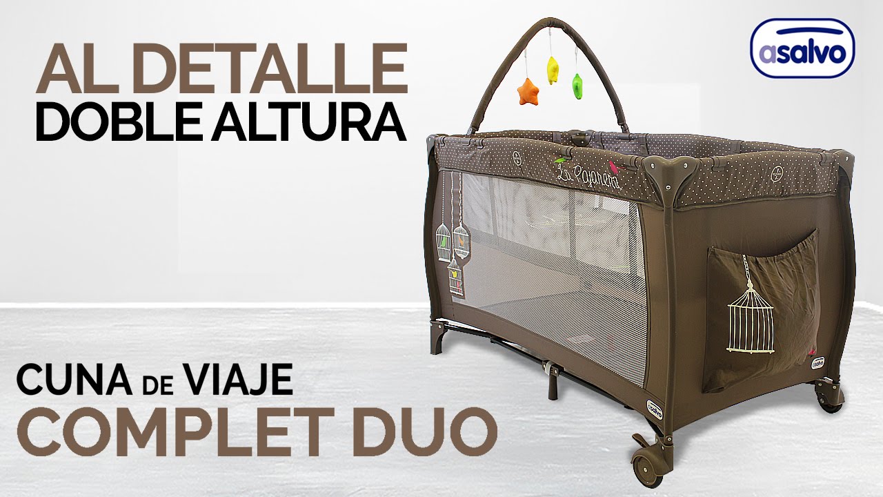 Iniciar sesión cache patrocinado Double Layer l Travel Cot Complet Duo Details l Asalvo - YouTube