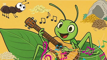 The Diligent Ant and the Lazy Grasshopper | Moral Story for Kids | Hard Work Pays Off