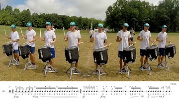 2017 Madison Scouts Snares - LEARN THE MUSIC to "O2"