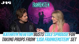 Kathryn Newton Busts Cole Sprouse For Taking This PG-13 Prop From The 'Lisa Frankenstein' Set