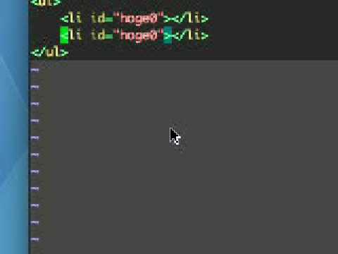 vim numbering