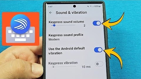 Turn off keyboard press sound and vibration Microsoft SwiftKey Keyboard