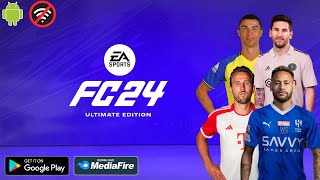 FIFA 14 MOD EA SPORTS FC 24 OFFLINE NEW UPDATE TRANSFER & KITS 2023/24 BEST GRAPHICS HD