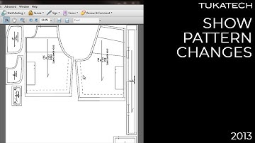 Show Pattern Changes | CAD Pattern Making Tutorial | TUKAtip - TUKAdesign (2013)