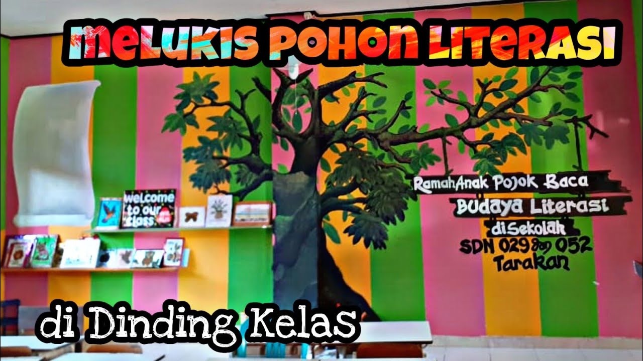 23 Lukisan Dinding Kelas  Literasi Gambar Kitan