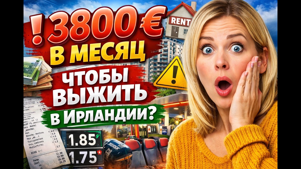 Ирландия 2026: 3 800€ в месяц для выживания - правда о которой не говорят