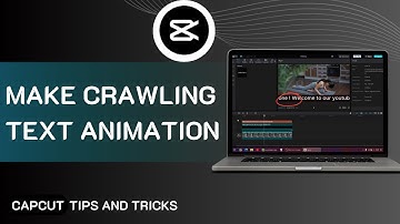 How To Make Crawling Text Animation / Scrolling Text Animation Capcut  (Capcut Tutorials)