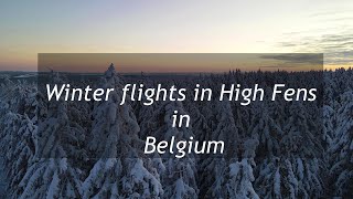 Winter flights in Belgium High Fens nature park