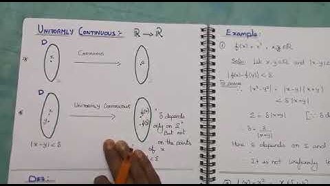 Uniformly Continuous | Real Analysis | Explanation in Tamil by Jenova | Tamil Mathematicians