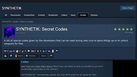 Synthetik 1 has Cheat Codes.