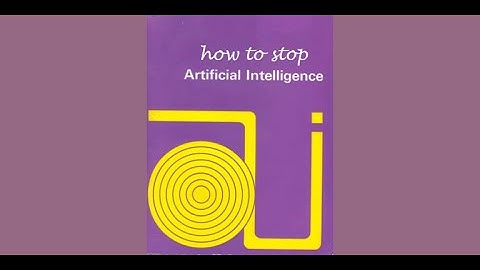 Lunch Hour Lecture: Why Did a Former UCL Provost think Research in AI Should be Stopped?