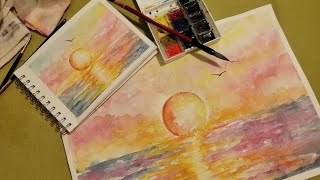 Видео урок АКВАРЕЛЬ Море Видео урок АКВАРЕЛЬ Море