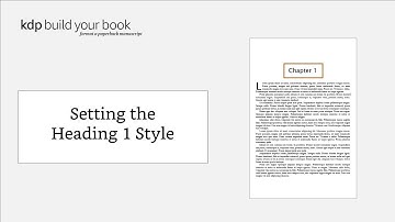 Setting the Heading 1 Style
