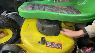 Greasing the John Deere E130