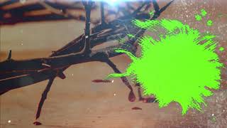 Easter greenscreen texture | chromokey| , with falling lightining background | vfx footage