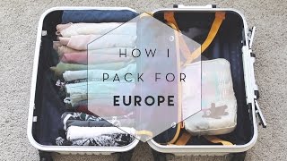 How I Pack for Europe (KonMari)