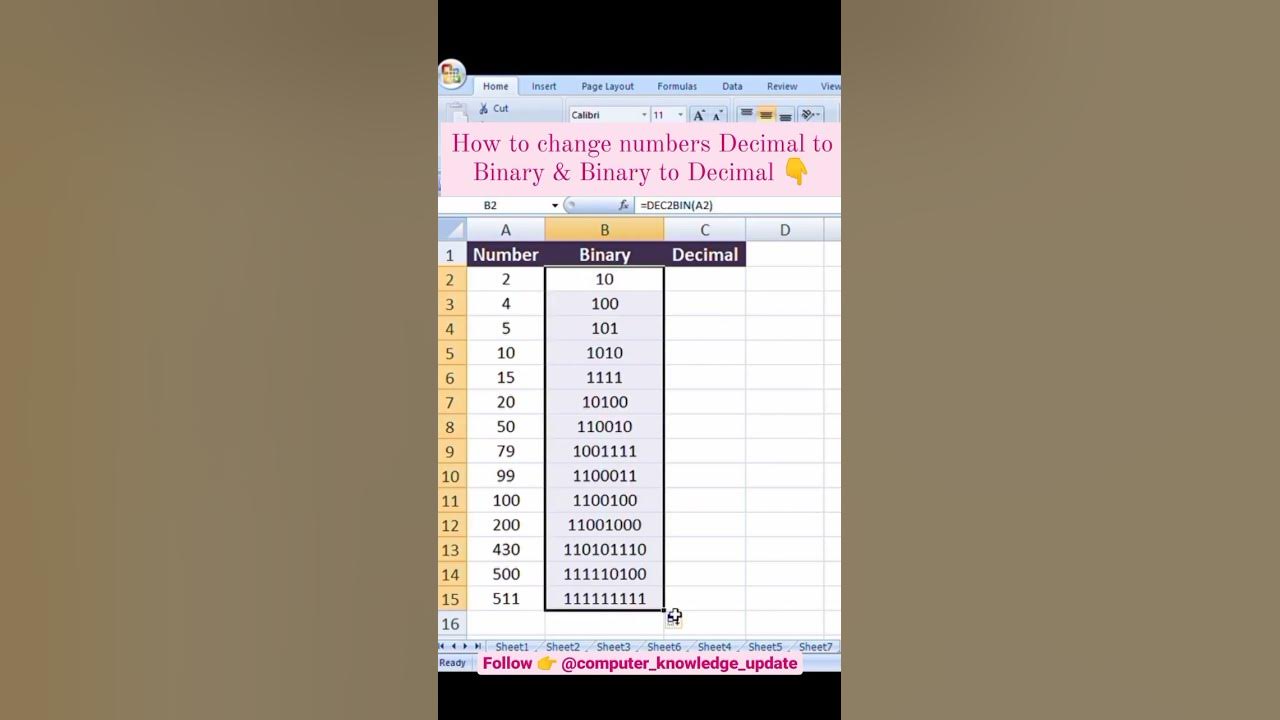 how-to-change-decimal-in-binary-decimal-number-microsoft-excel-2022