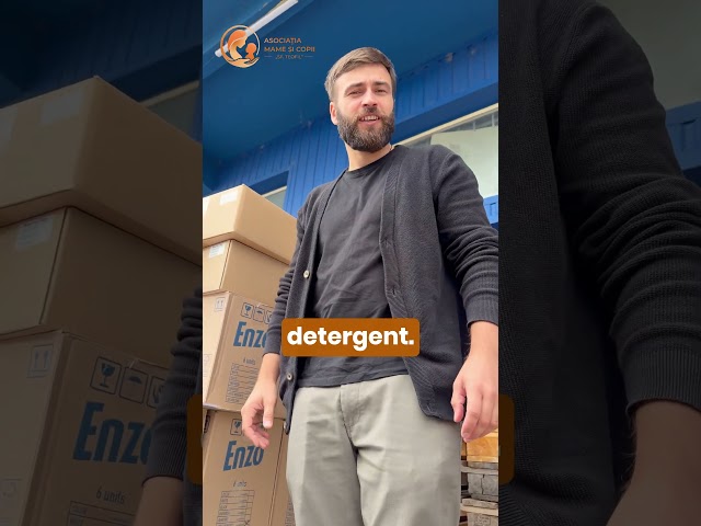 Am primit o donație  cu detergenți @AsociatiaPentruMameSiCopii