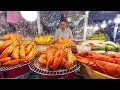 Thai Street Food in Bangkok. Central World Square Food Market on Christmas Day