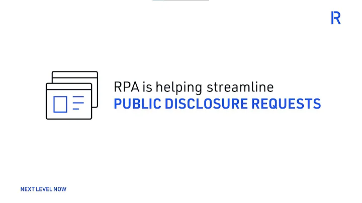 Public Disclosure Requests Automation | RPA Demo