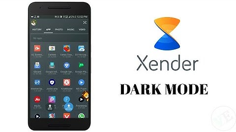 XENDER DARK MODE | HOW TO ENABLE DARK MODE HINDI 2018 🔥