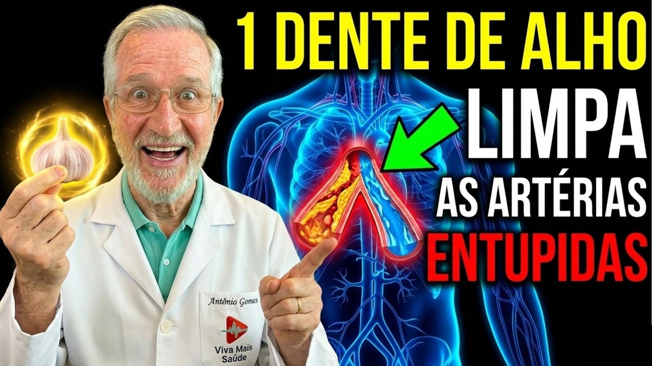 COLESTEROL ALTO? 1 Dente de Alho Limpa Suas Artérias (Se Você Fizer ISSO Antes)