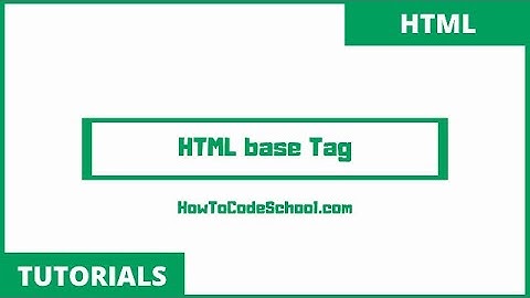 HTML BASE TAG
