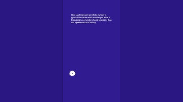 How can I represent an infinite number in Python? #shorts