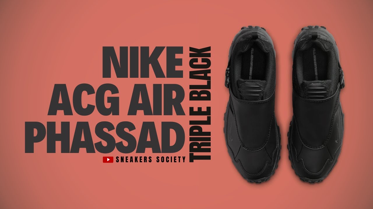 Nike Air Phassad ACG 2025 Trail Running Shoes Triple Black Size 7.5 Men, 9 Women Nike ACG Pegasus Trail Men main image 2