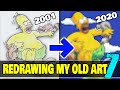 Redrawing my OLD Art - Can I STILL Draw..? | 2001 vs 2020