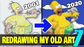 Redrawing my OLD Art - Can I STILL Draw..? | 2001 vs 2020