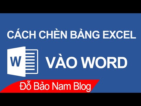 #1 Cách chèn Excel vào Word, chèn bảng tính Excel vào file Word Mới Nhất