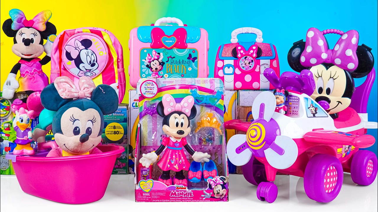 Mickey ASMR🐭 Satisfying with Unboxing Disney Minnie Mouse Bathtub Playset | Review Toys ASMR