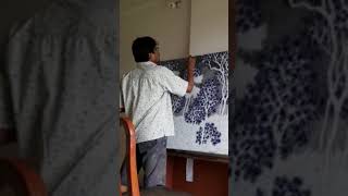 stippling art #pointillism #sanjaydevsale #art #landscape #landscapepainting #gulimata #pointillism