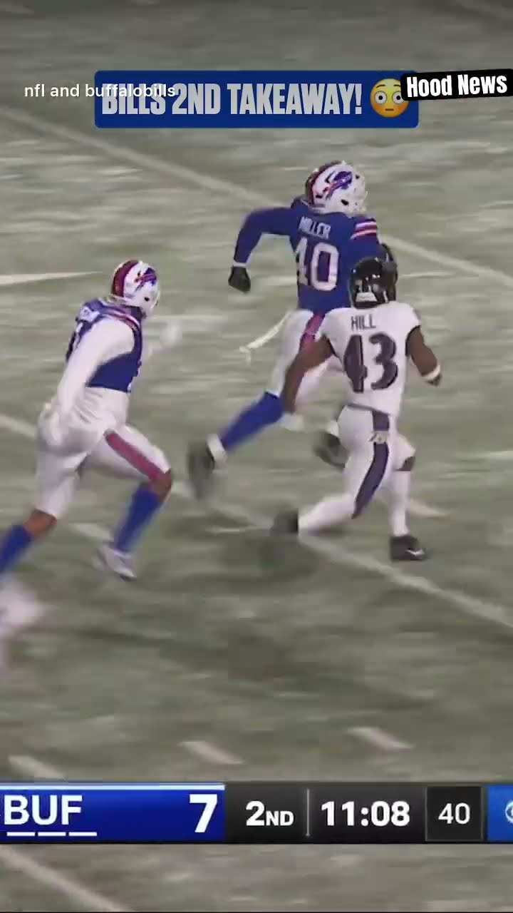 Bills 2nd takeaway #hoodnews #bills #ravens #NFL #football #sports #viralvideo #omg #how #wow #team