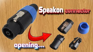 opening the Speakon connector Neutrik