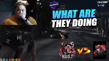 Rust Wipes Saints In a 6v6 at Olympic Freeway! (Lysium Reacts) | NoPixel RP | GTA | SS