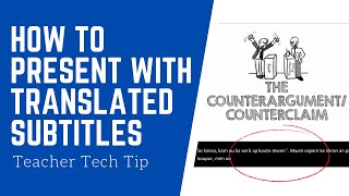 TEACHER TECH TIP: How to Present or Record Video with Subtitles | VIDEO WITH SUBTITLES