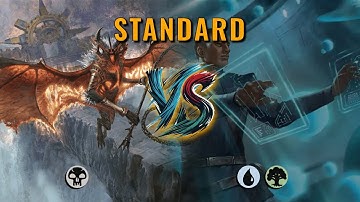 MTG Standard - Mono Black Midrange by Numbskull VS Simic Midrange by Necrosus