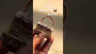 Handmade Jute Basket#craft  | Beginner-Friendly DIY#shorts