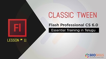 classic tween in flash cs6 Telugu Tutorial
