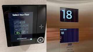 800 FPM Westinghouse/Kone Traction High Rise Elevators at Tower Place 100 in Buckhead, GA