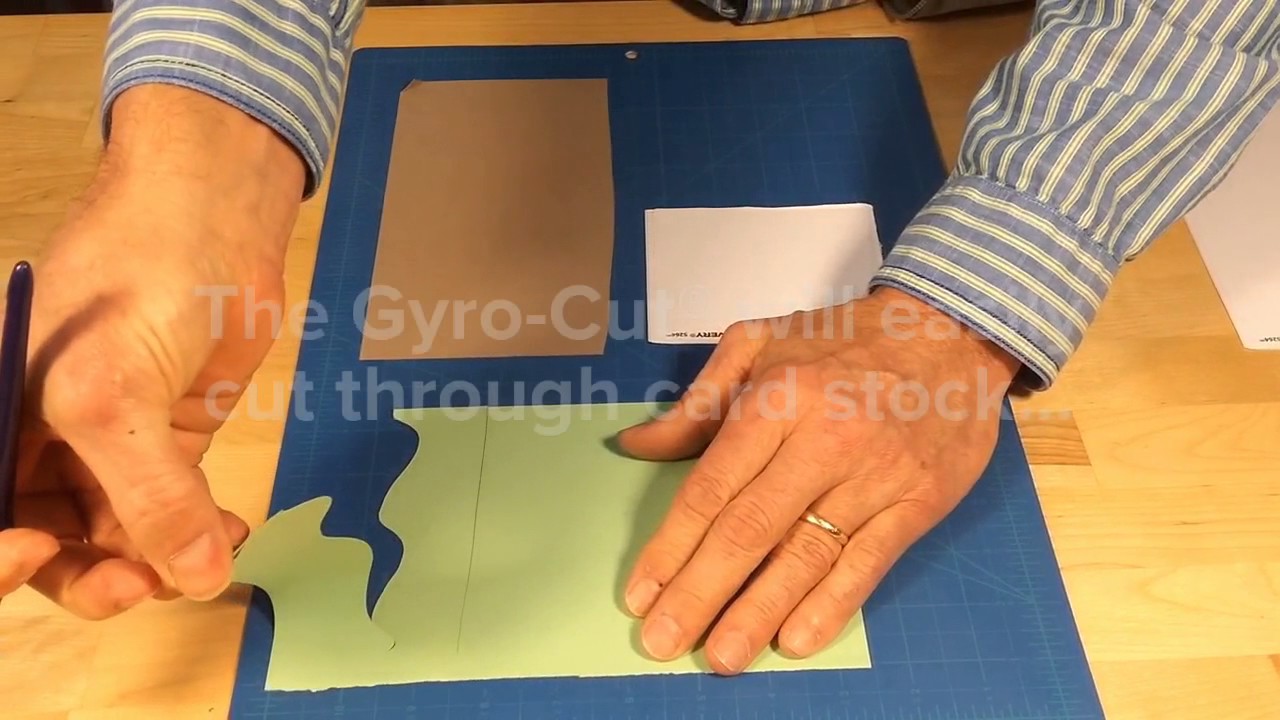 cutting a paper with this thing called 'gyro-cut' : r/oddlysatisfying