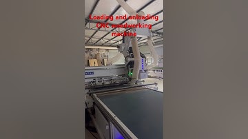 Loading and unloading cnc woodworking machine #cnc #cncrouter woodworking machine #cnccutmachine