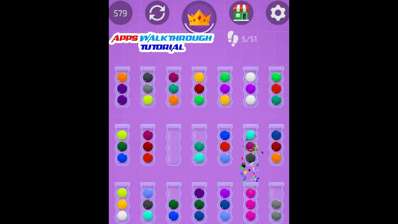 Ball Sort Master Level 576 - 580 Walkthrough