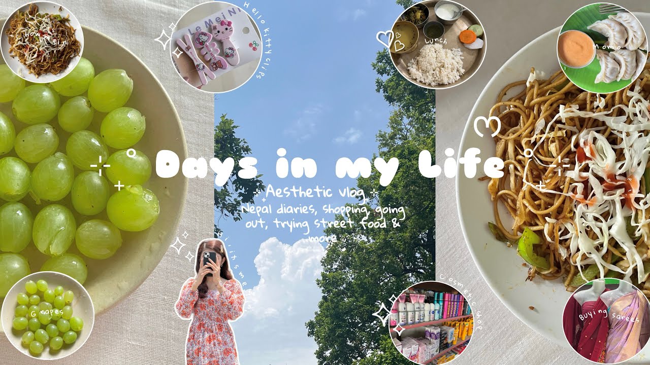 Day in my Life ♡ | visiting Nepal 💌 | shopping, food & more🫧🍧 #minivlog #food #weeklyvlog #explore 