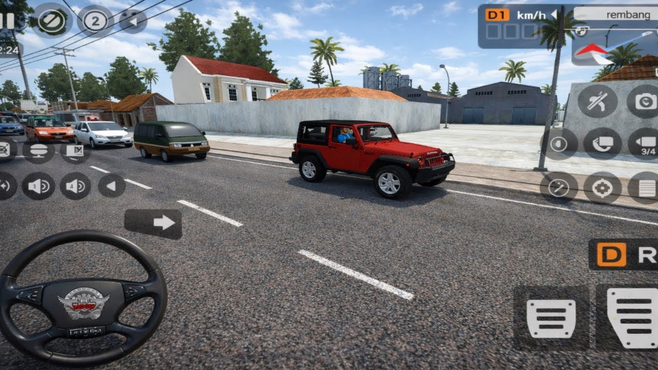 Indian Mahindra Thar Mod For Bussid City Drive - Bus Simulator Indonesia Gameplay 