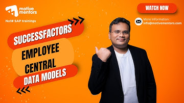 Data Models in SuccessFactors Employee Central | SuccessFactors Real time Trainings |MotiveMentors