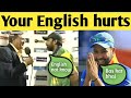 Funny english by pak cricketers  sarfaraz  inzemam  umar 