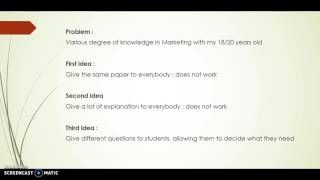 Differentiating assessment with google form